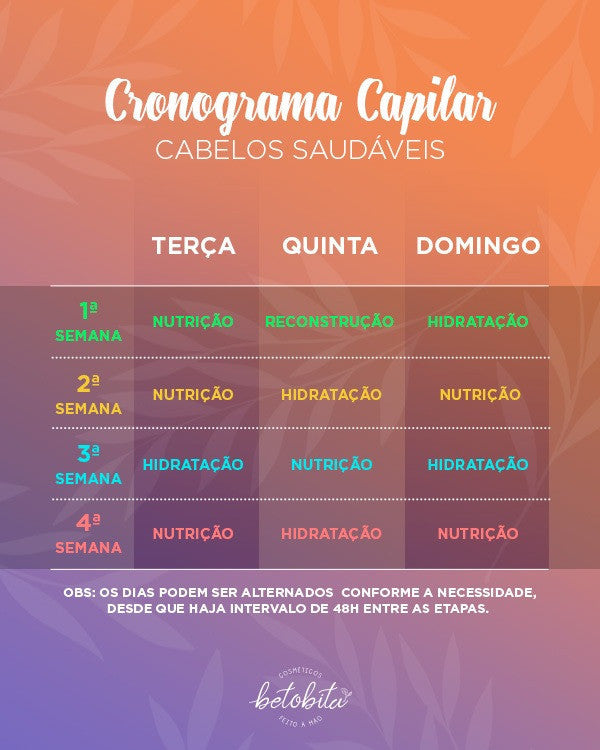 rotina de cuidados capilares
