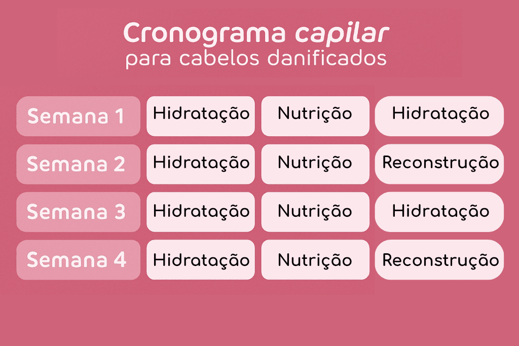 cronograma capilar com produtos baratos