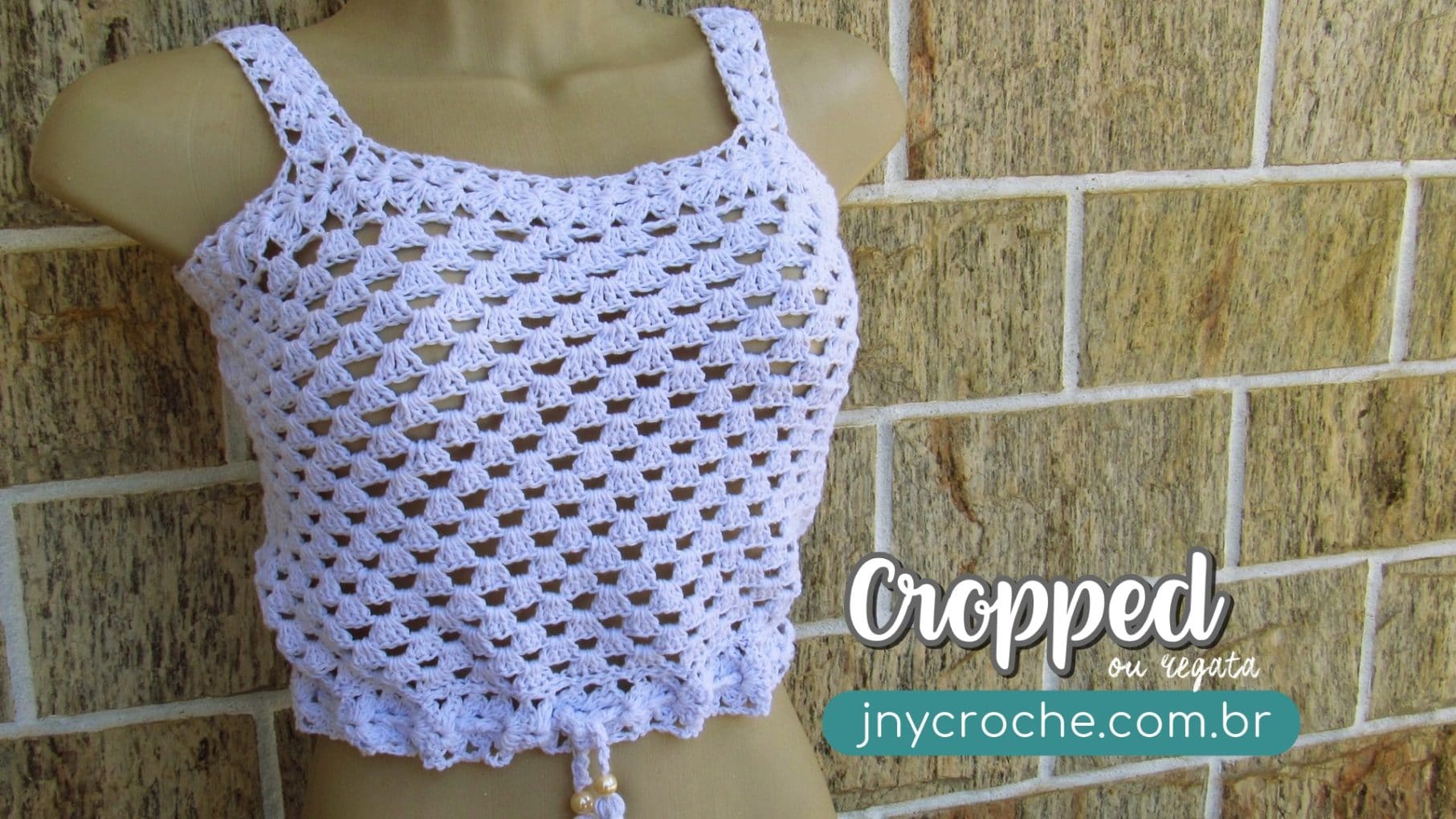 cropped de crochê fácil