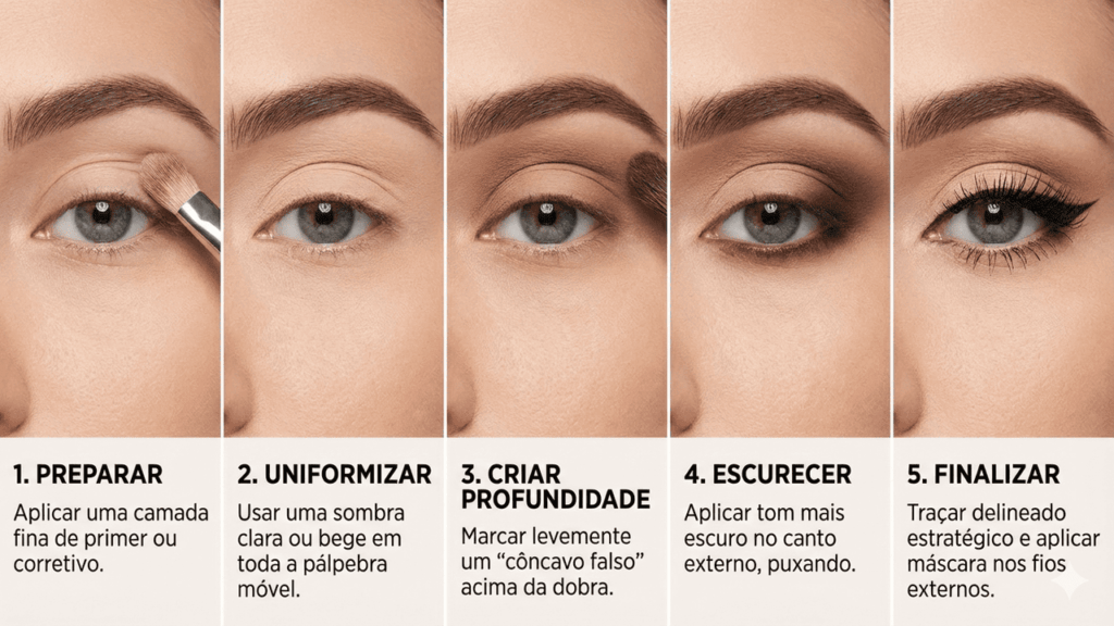 cuidados com a pálpebra para maquiagem