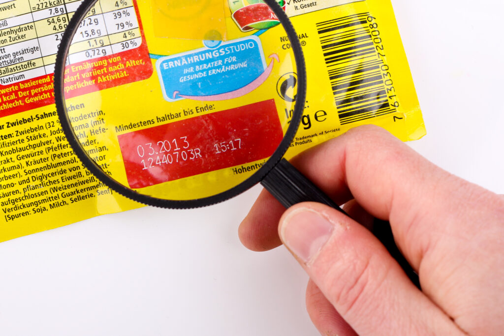 data de validade dos alimentos