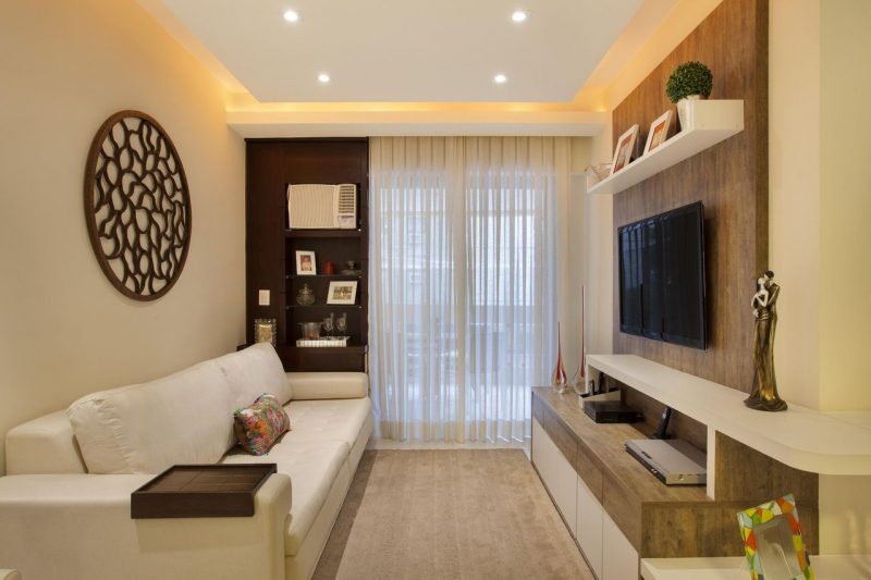 sala pequena decoracao economica