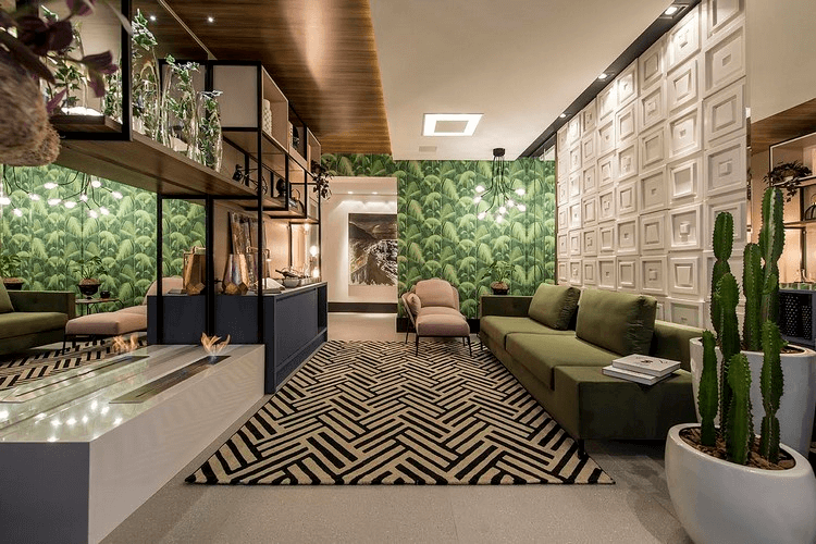 como aplicar biofilia na decoração de escritórios