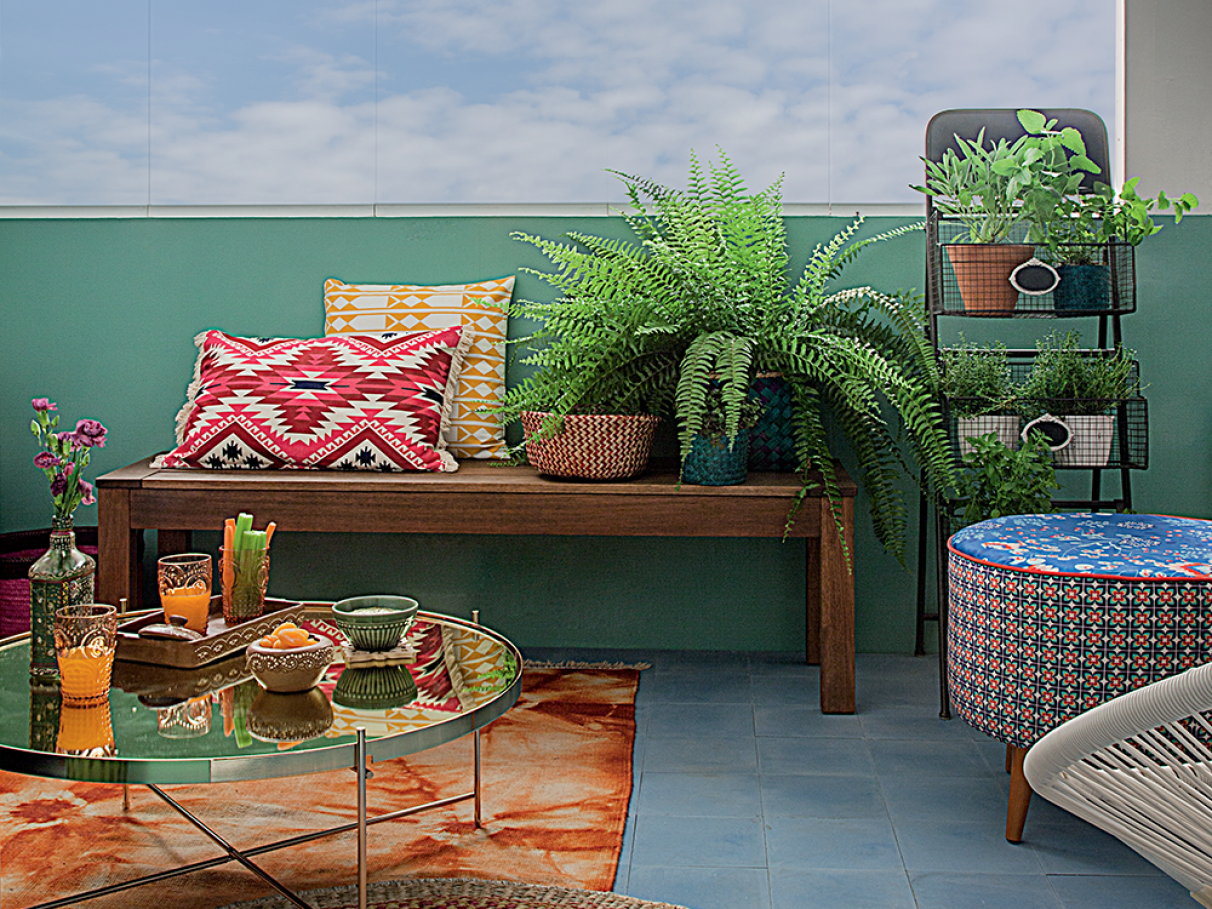 decoracao varanda boho barata itens essenciais
