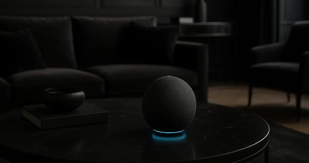 setup gamer com assistente virtual decorado