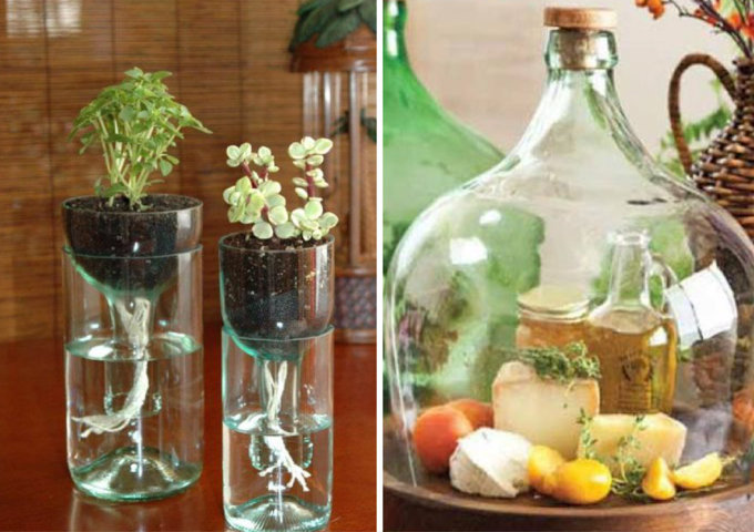 quanto custa fazer uma decoração de jardim com garrafas de vinho