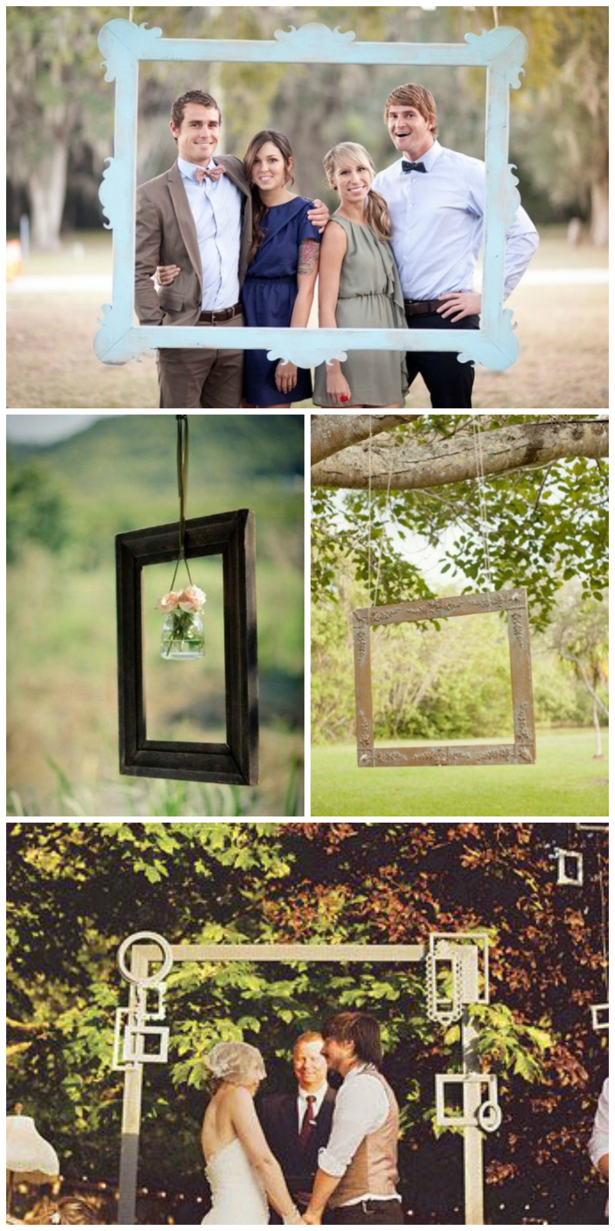 decoracao com molduras rusticas