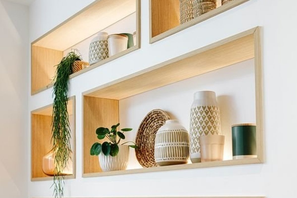 decoração com nichos funcionais
