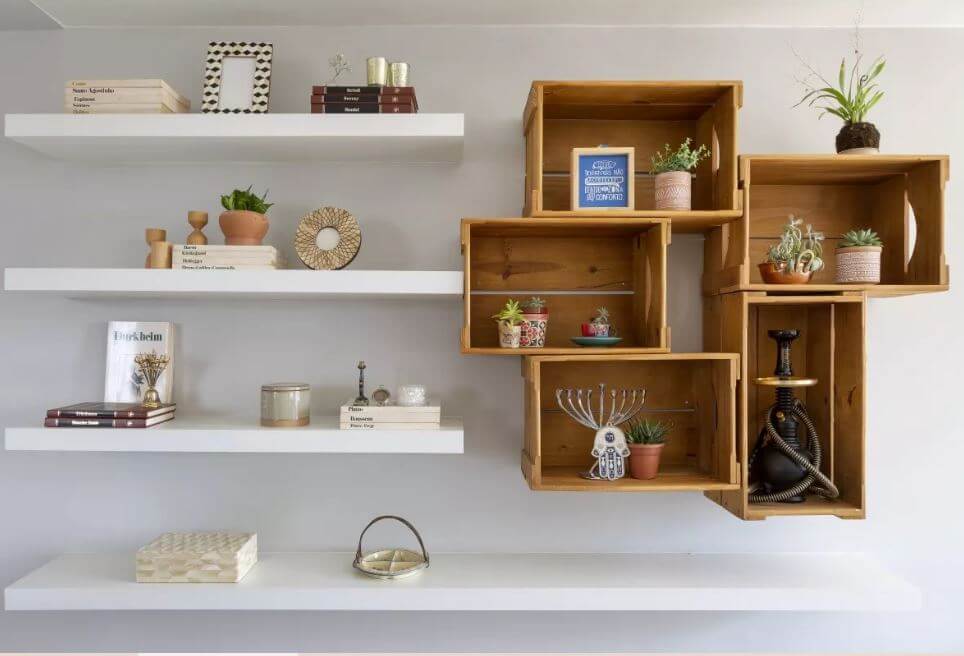 decoração com nichos funcionais