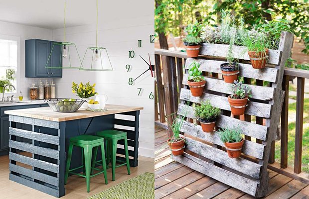 10 ideias criativas de iluminação para jardins com pallets