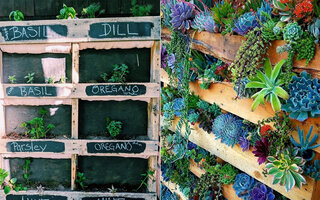 10 ideias criativas de iluminação para jardins com pallets