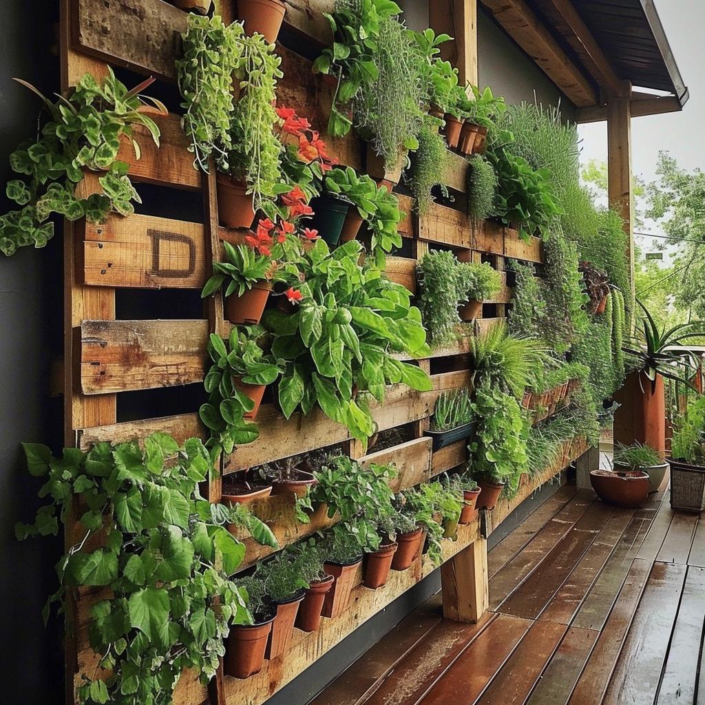 decoracao com pallets no jardim transforme seu espaco com criatividade e economia