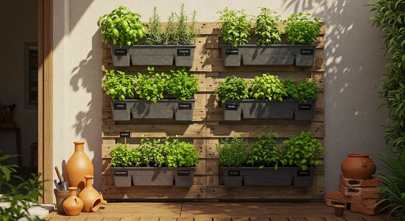 5 plantas ideais para sua horta vertical de pallets