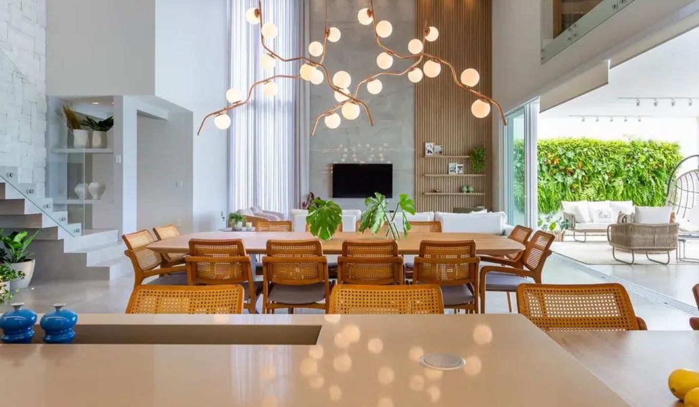 iluminação pé direito duplo ideias