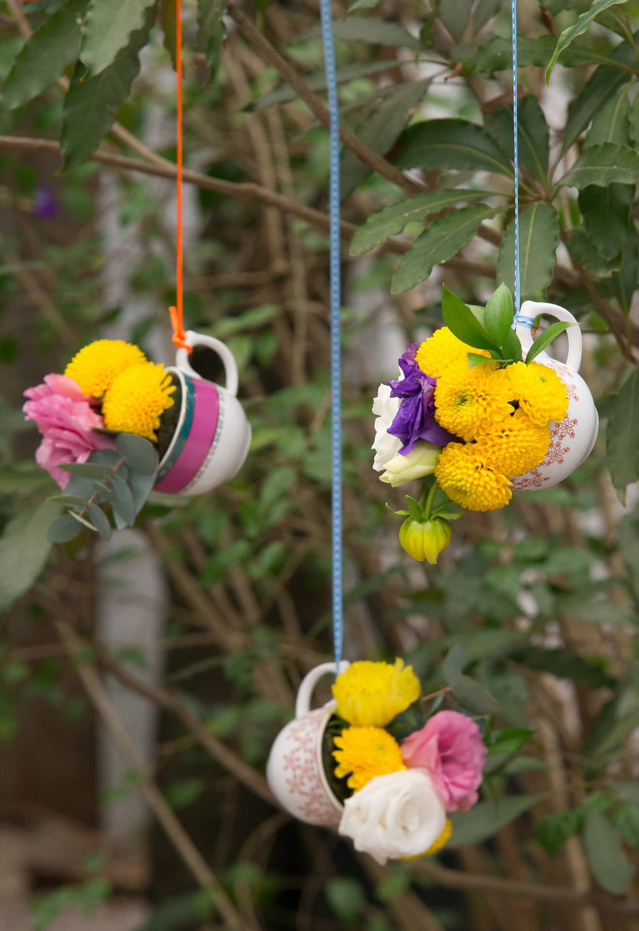 20 ideias incríveis decoração xícaras jardim