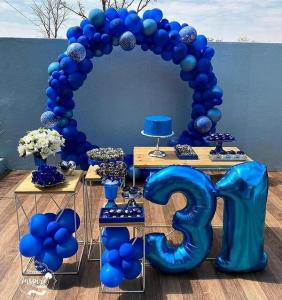 ideias de festa azul marinho para homem