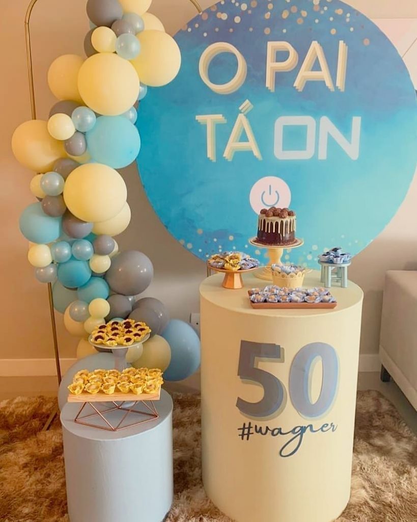 ideias de festa azul marinho para homem