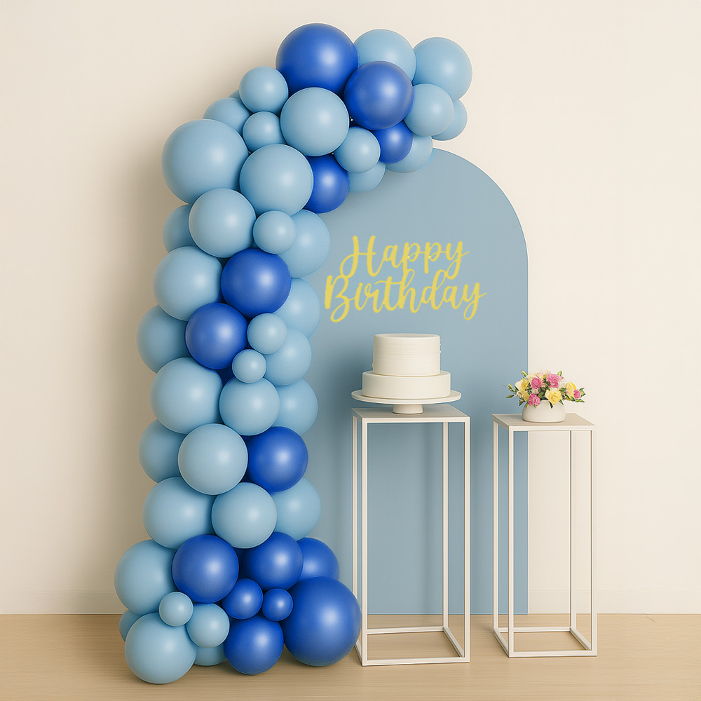 decoracao de aniversario simples para homem azul