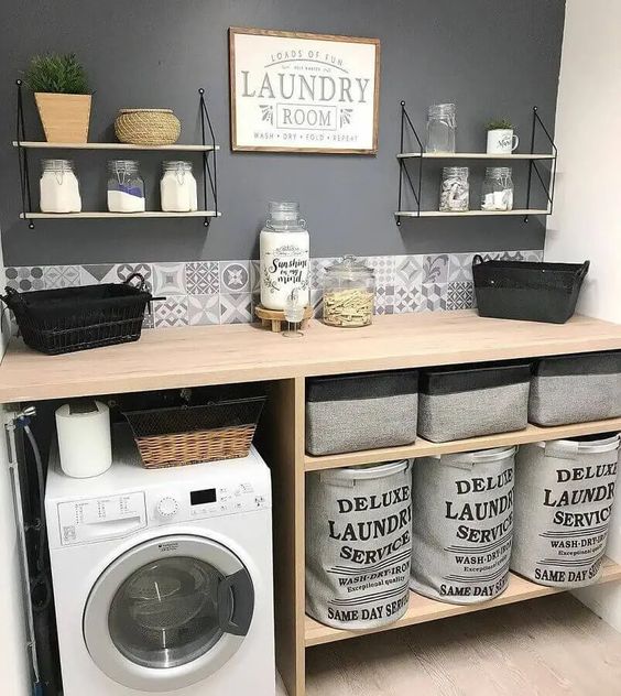 ideias criativas para decorar area de servico pequena