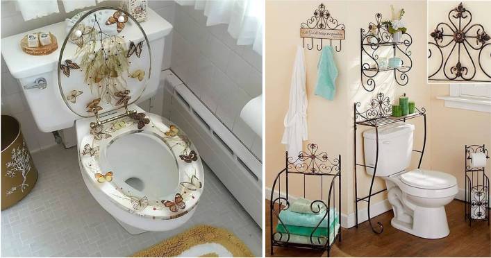 decoração artesanal para banheiro