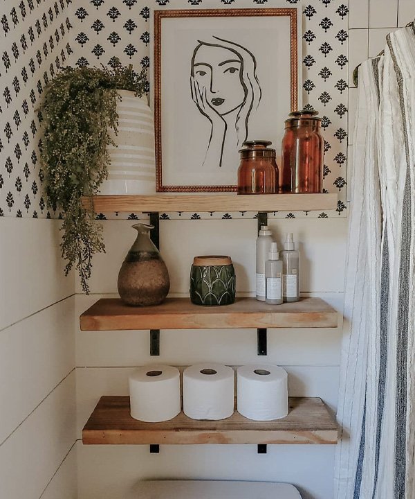 decoração artesanal para banheiro