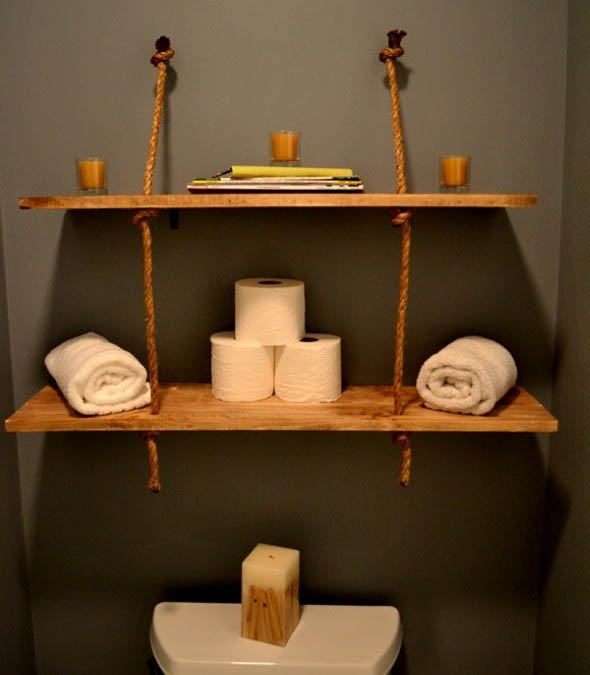 decoração artesanal para banheiro