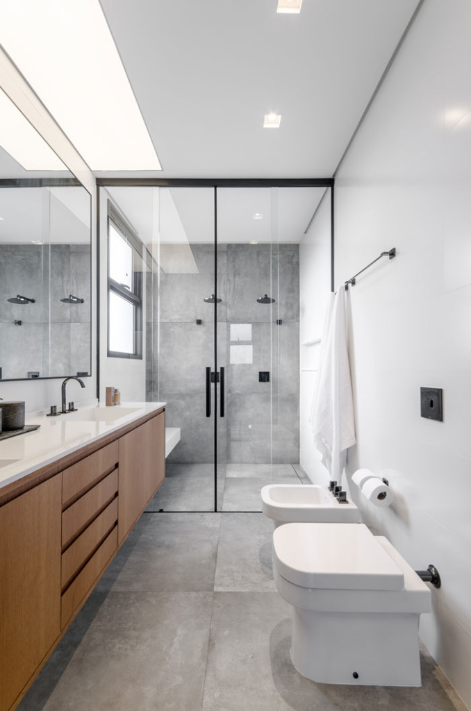 materiais modernos para banheiro