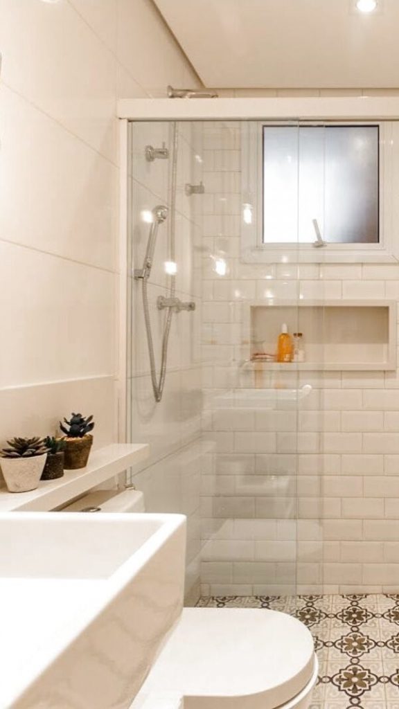 decoração de banheiro com azulejo