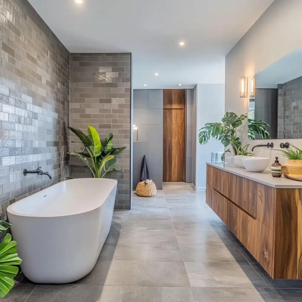 decoracao de banheiro cinza