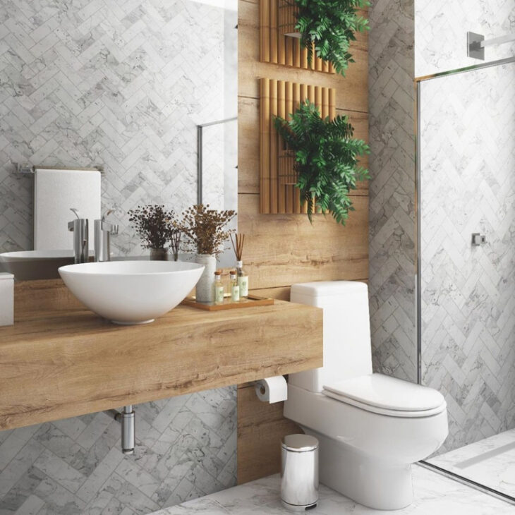 ideias decoração banheiro cinza