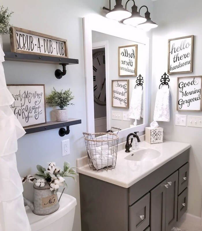 decoracao de banheiro clean