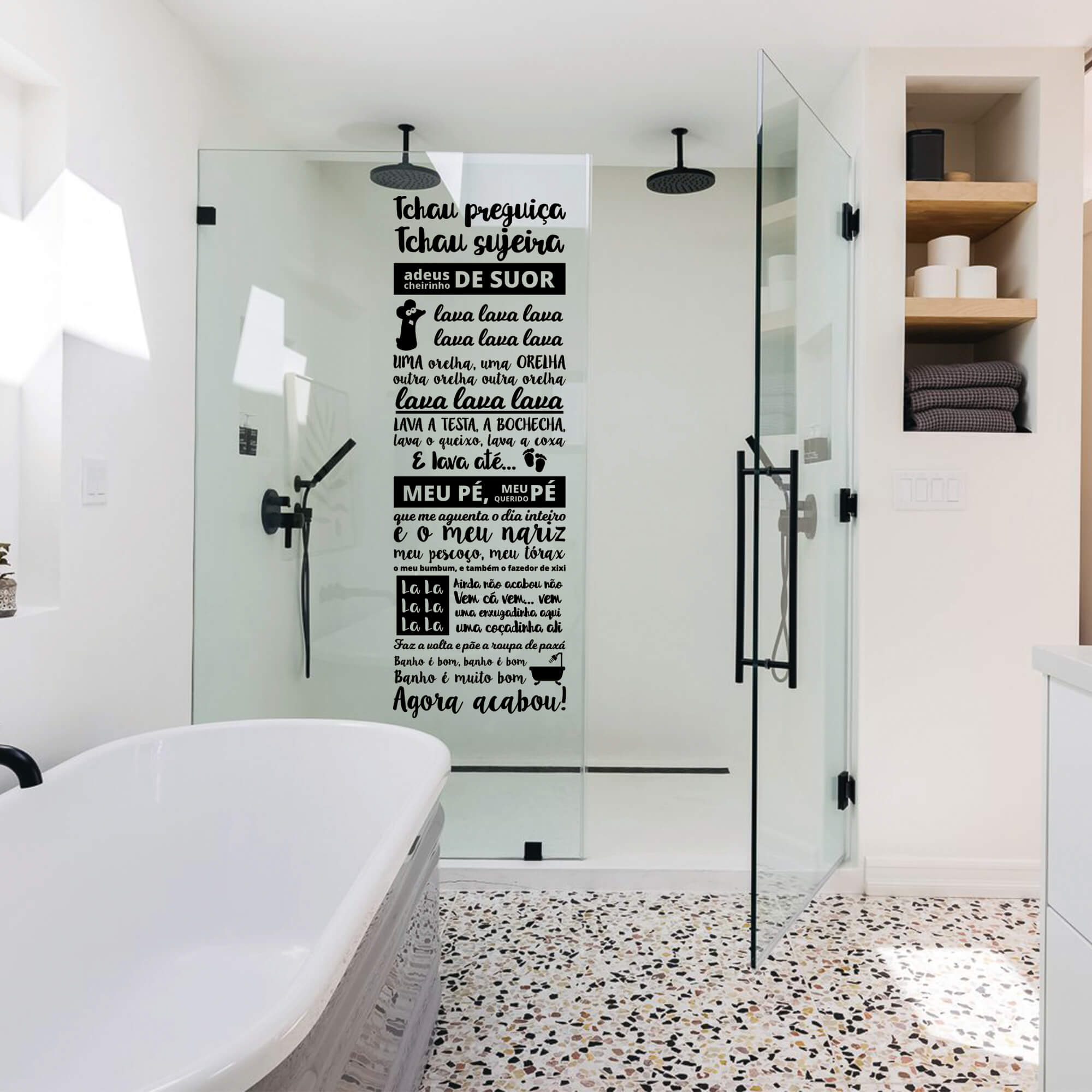 decoracao de banheiro com adesivo