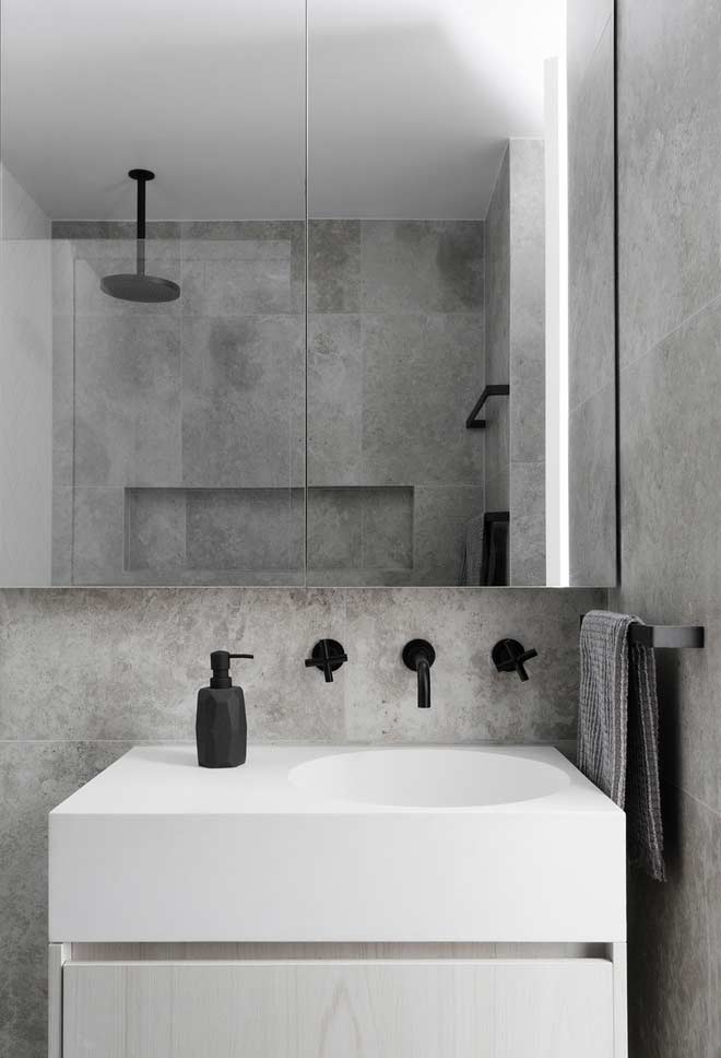 decoracao de banheiro com cimento queimado