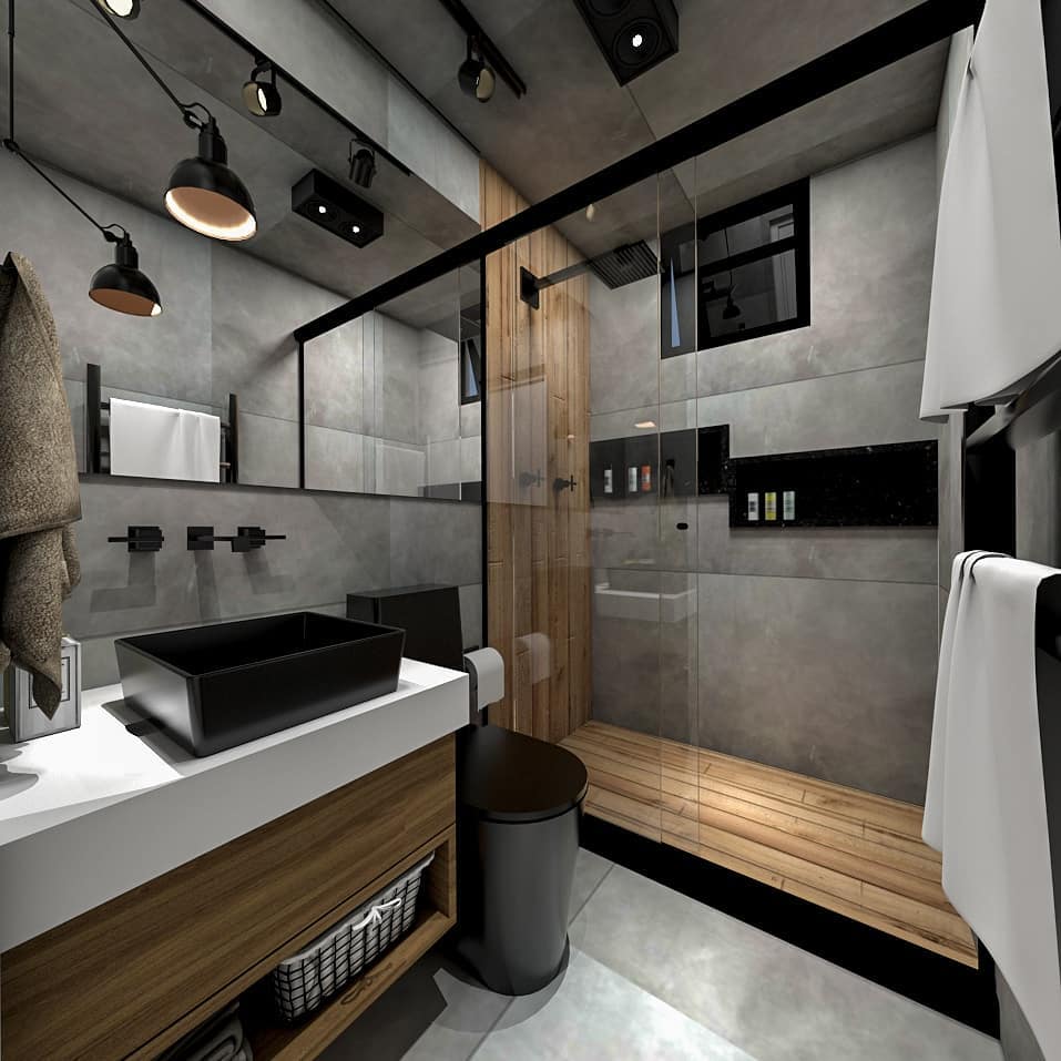 como aplicar cimento queimado no box do banheiro