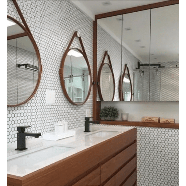 espelho circular para banheiro