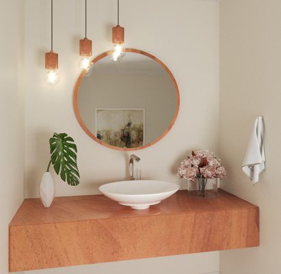 tamanho ideal espelho banheiro