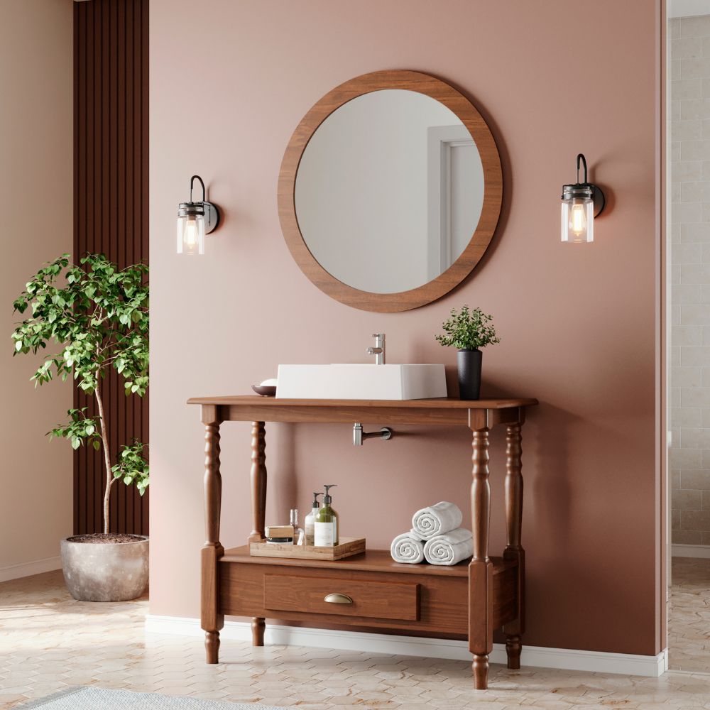 estilos de moldura espelho banheiro