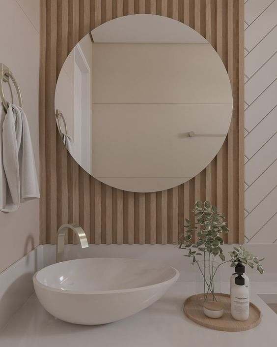 espelho circular para banheiro