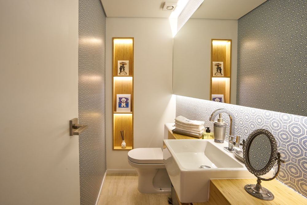 qual a profundidade de um nicho de banheiro