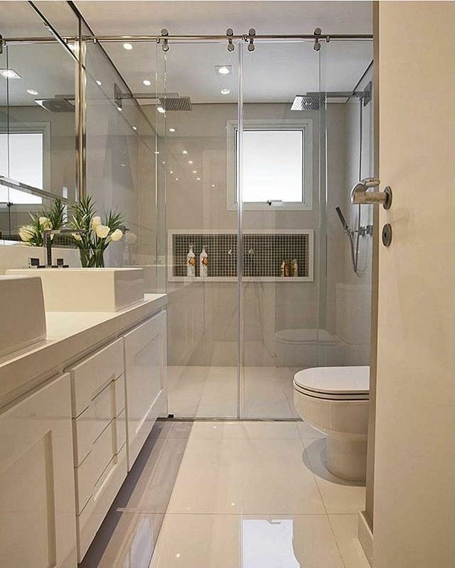 materiais para nicho de banheiro resistente à umidade