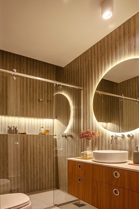 como iluminar nicho de banheiro