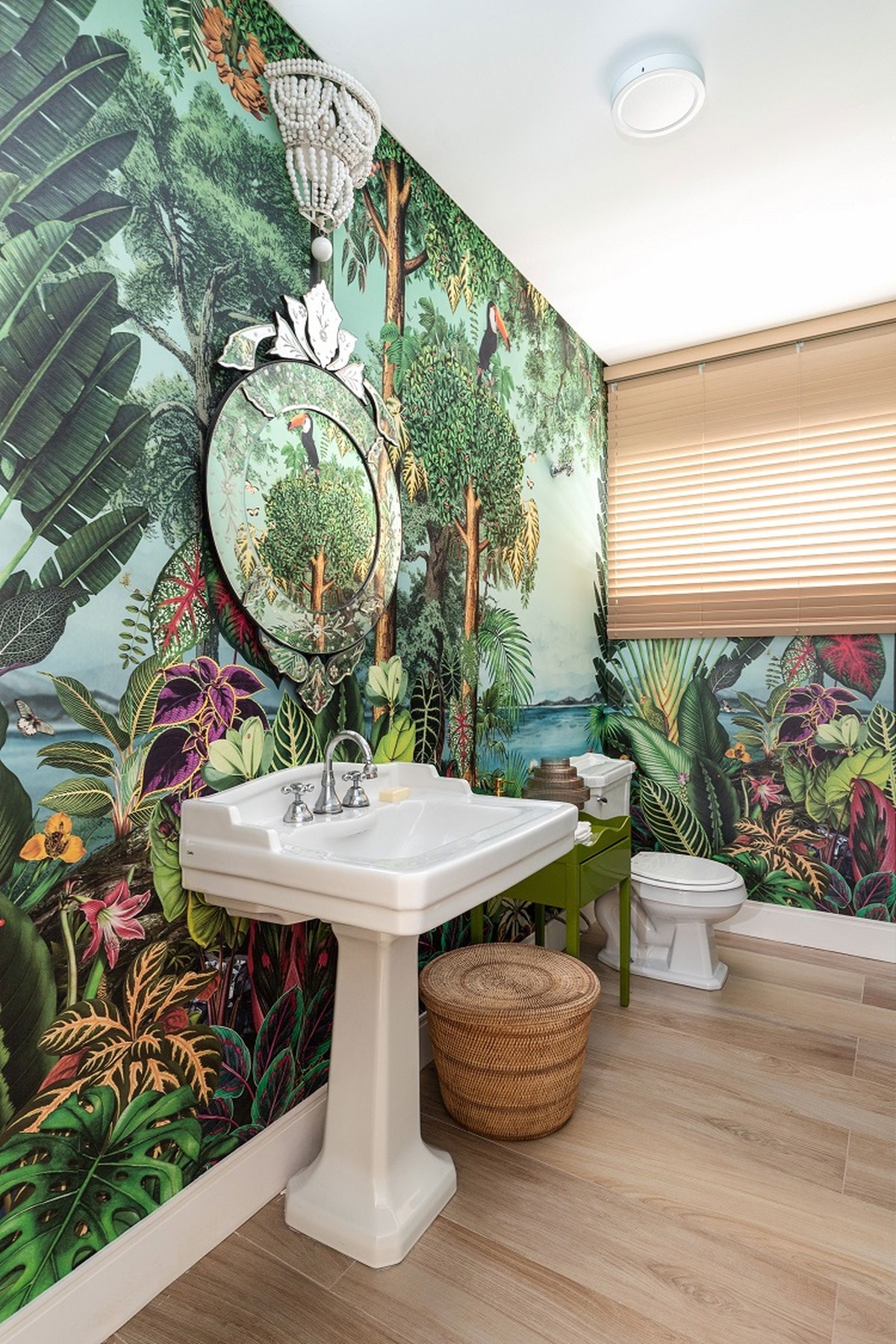 papel de parede vinílico banheiro pode molhar