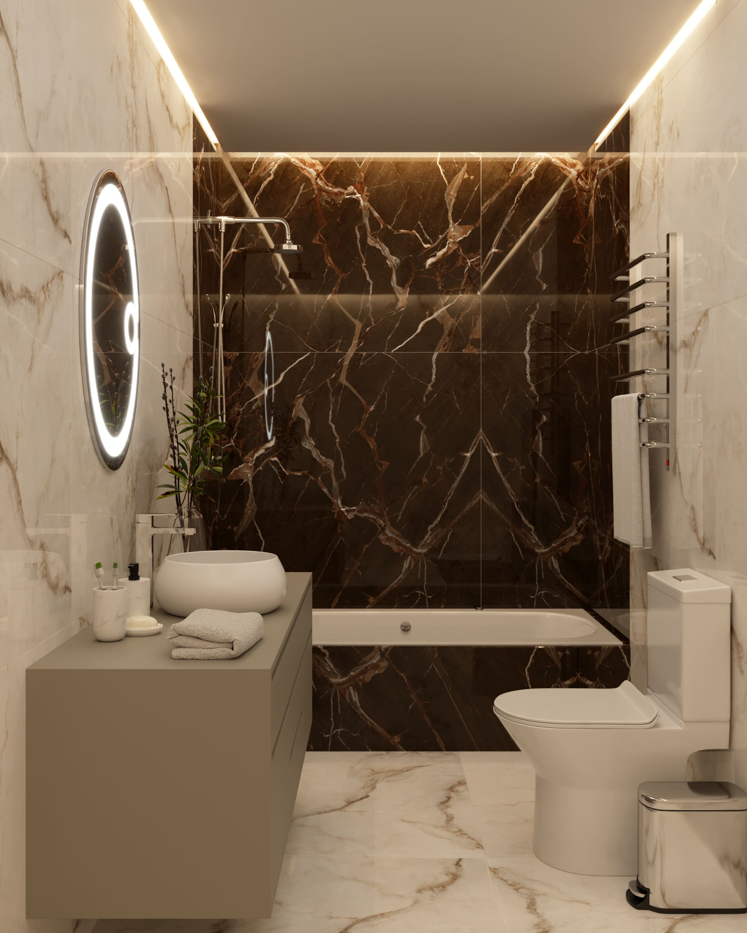 tipos de porcelanato para banheiro