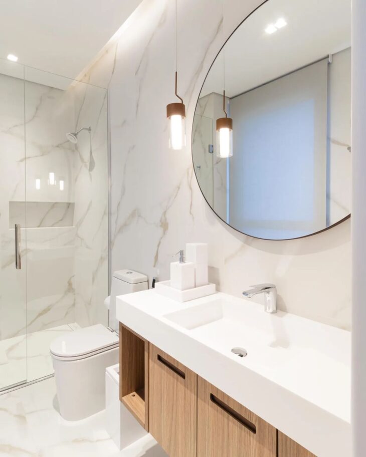 tipos de porcelanato para banheiro