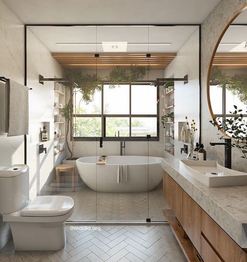 decoracao de banheiro grande