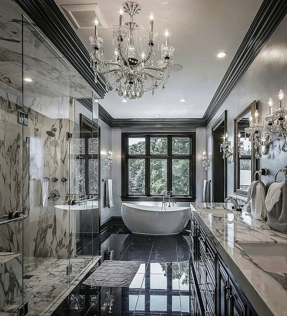 tendências de banheiros luxuosos