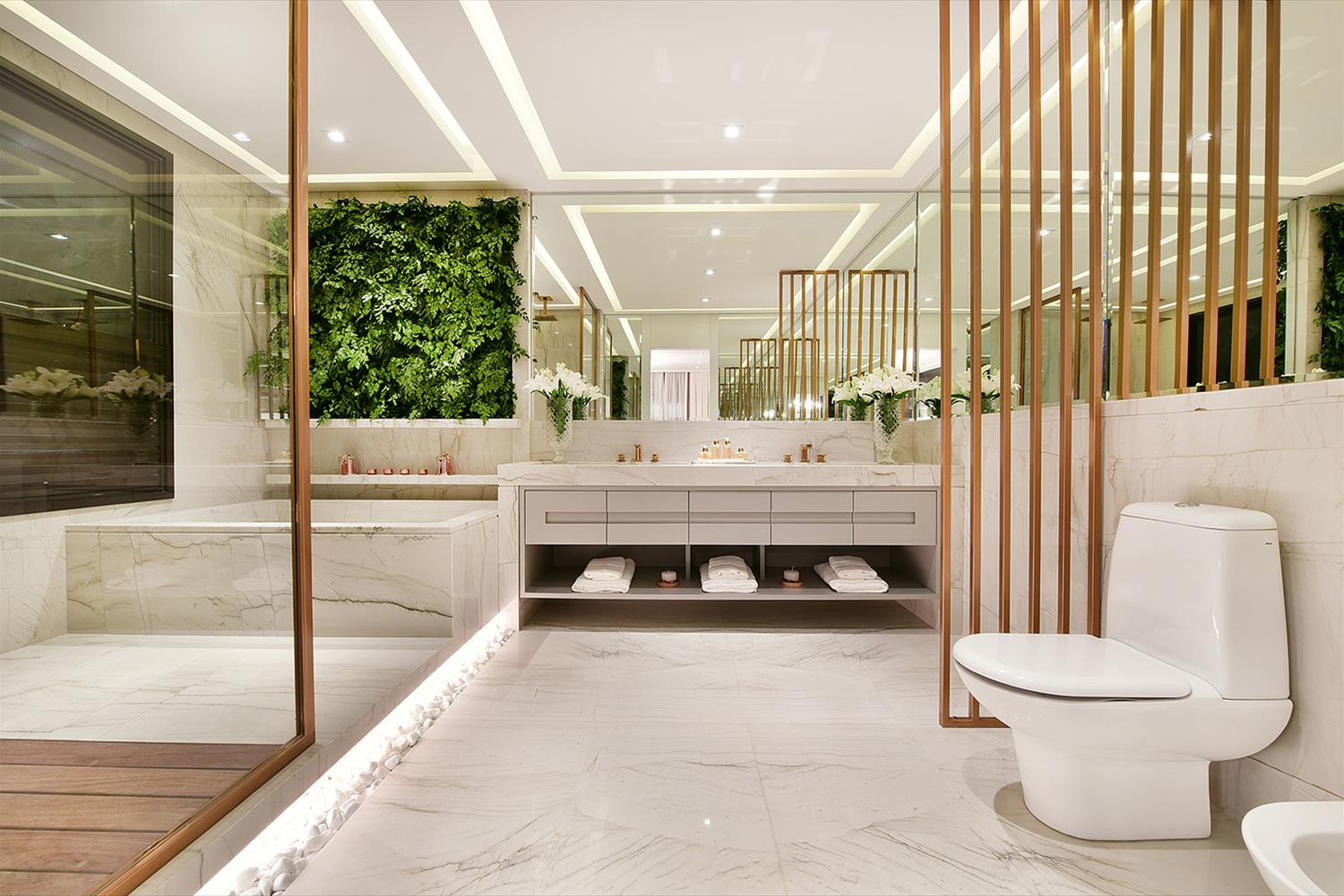 decoracao de banheiro grande