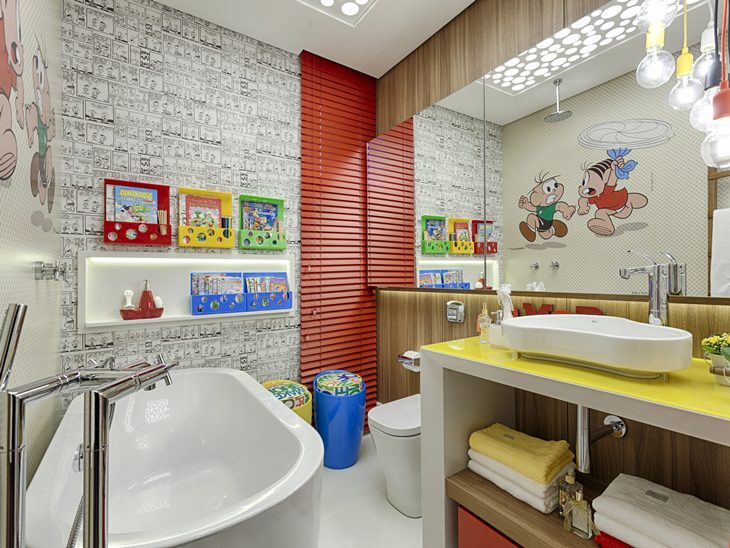 decoração banheiro infantil segura