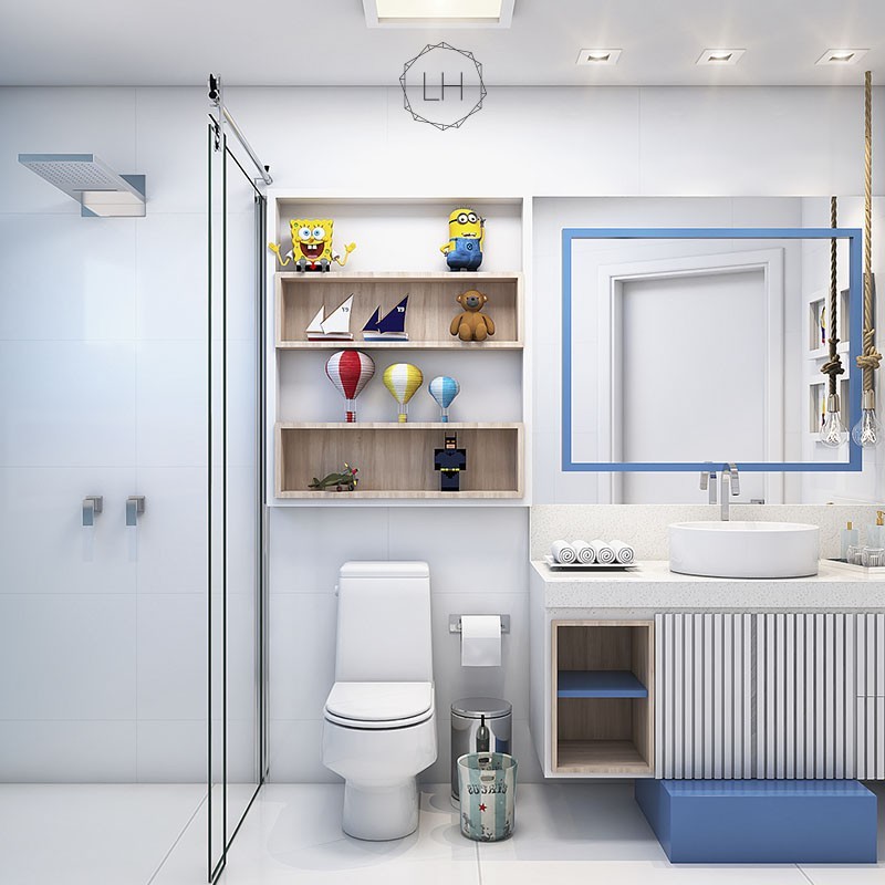 acessórios divertidos para banheiro infantil