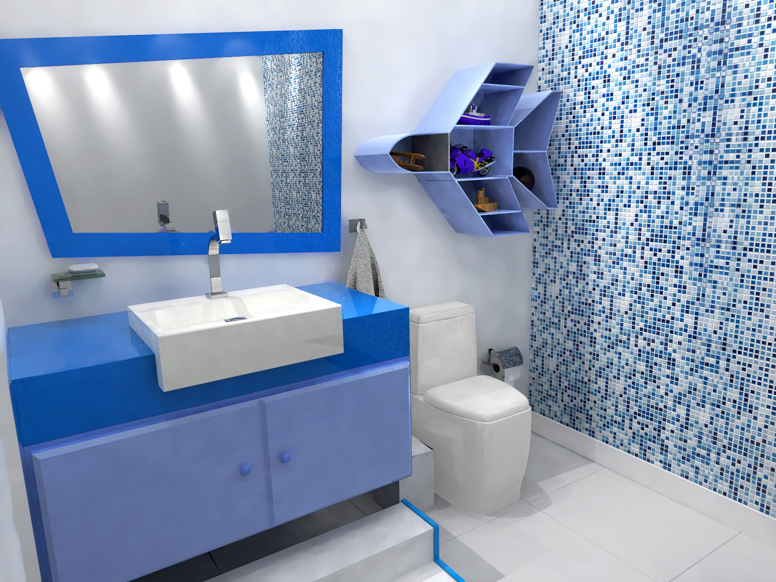 temas lúdicos para banheiro infantil